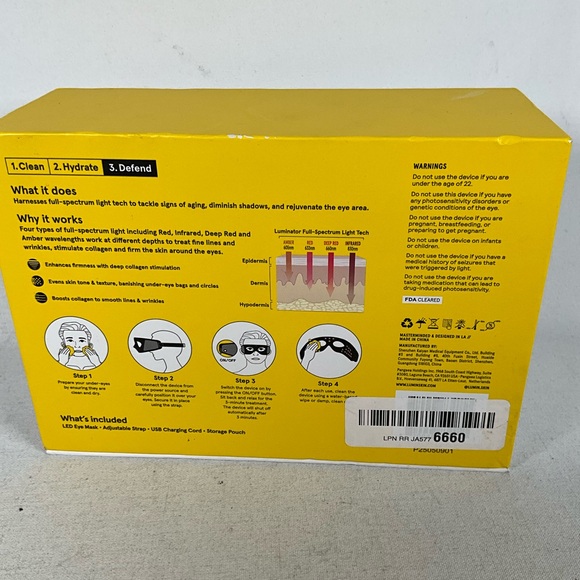 Lumin LED Eye Mask for Dark Circles & Wrinkles - Picture 8 of 9